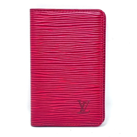 ▪️♦️L\/ RED EPI BIFOLD WALLET ♦️◾️ - Picture 1 of 9